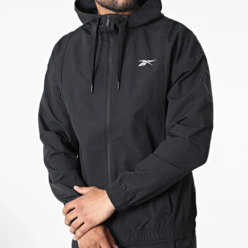 Ensemble kawi imperméable Reebok Veste Zippée Capuche Et Pantalon Jogging Noir H49109 https://chb7.com original Algerie DZ