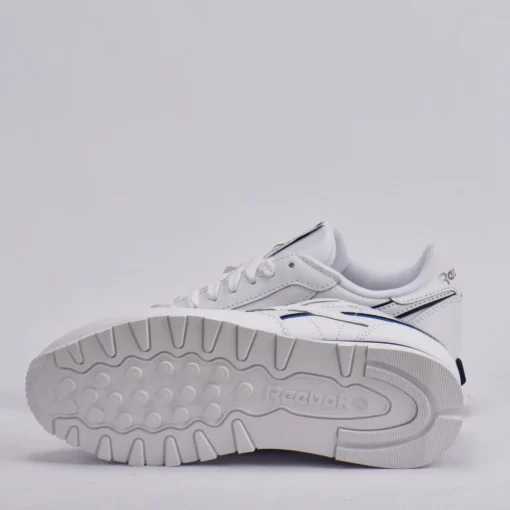 Baskets en Cuir Reebok Classic Leather White Vector Navy 100201123 https://chb7.com original Algerie DZ