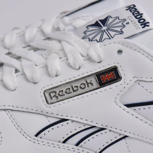 Baskets en Cuir Reebok Classic Leather White Vector Navy 100201123 https://chb7.com original Algerie DZ