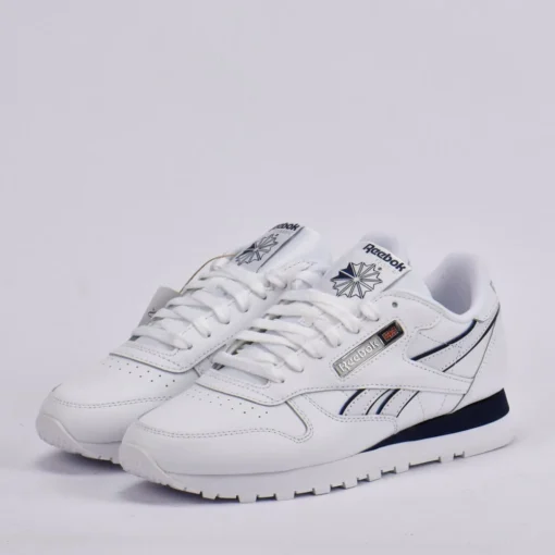 Baskets en Cuir Reebok Classic Leather White Vector Navy 100201123 https://chb7.com original Algerie DZ