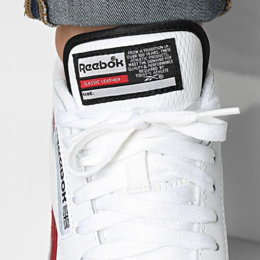 Baskets en Cuir Reebok Classic Leather White Red Black 100201077 https://chb7.com original Algerie DZ