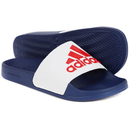 Claquettes Adilette Shower Bleu Marine Blanc HQ6885 https://chb7.com original Algerie DZ