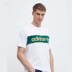 100% Cotton adidas Originals Archive T-shirts Blanc et vert IU0198 https://chb7.com original Algerie DZ