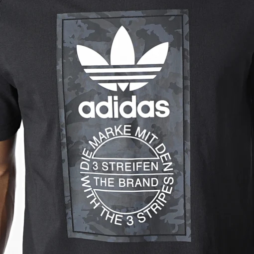 Tee Shirt Camo Tongue Noir Adidas Originals IS0236 https://chb7.com original Algerie DZ