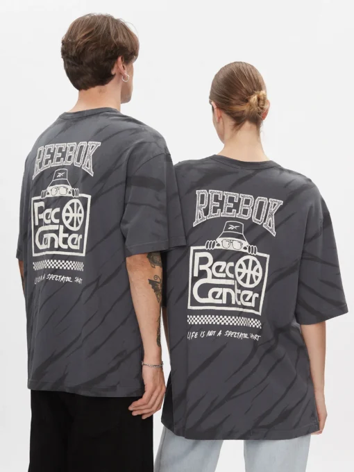 T-shirt Reebok 100% coton Classics Block Party Grigio Unisexe HS9190 https://chb7.com original Algerie DZ