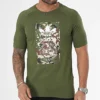 Tee Shirt 100% Coton adidas Originals Camo Tongue Vert Kaki IS0248 https://chb7.com original Algerie DZ