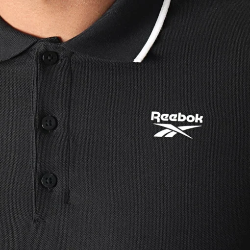 Polo Reebok Manches Courtes RI Noir FP9173 https://chb7.com original Algerie DZ