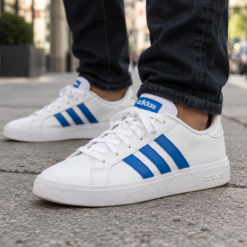 Baskets adidas Grand Court TD – Blanc & bleu ID1180 https://chb7.com original Algerie DZ