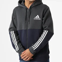 Sweat à capuche adidas Essentials Colorblock Full-Zip HK2879 https://chb7.com original Algerie DZ
