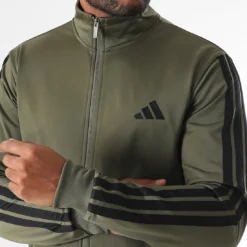 Survêtement adidas Sportswear Basic 3-Stripes Tricot Vert Olive JI8854 https://chb7.com original Algerie DZ