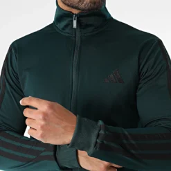 Survêtement adidas Sportswear Basic 3-Stripes Tricot Vert JX5502 https://chb7.com original Algerie DZ
