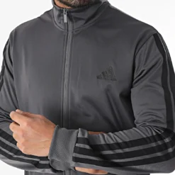 Survêtement adidas 3 Stripes Gris Anthracite JI8856 https://chb7.com original Algerie DZ