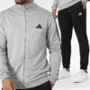 Survêtement adidas 3-Stripes French Terry - Gris Noir JI8876 https://chb7.com original Algerie DZ