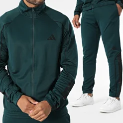 Survêtement adidas Stadium 3-Stripes homme vert et noir JX5528 https://chb7.com original Algerie DZ