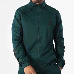 Survêtement adidas Stadium 3-Stripes homme vert et noir JX5528 https://chb7.com original Algerie DZ