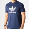 T-shirt adidas Originals Adicolor Trefoil Bleu Homme IR8011 https://chb7.com original Algerie DZ