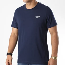 T-shirt Reebok Identity Left Chest Logo Bleu HJ9930 https://chb7.com original Algerie DZ